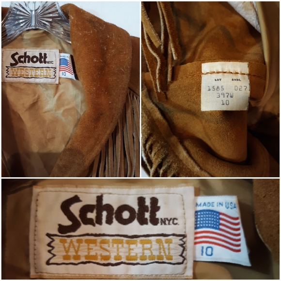 Vintage Schott NYC Western Fringe Suede Coat - Picture 8 of 9